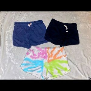 Girls size M 7/8 shorts. 3 pair bundle.
